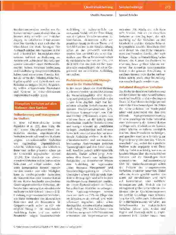 Vorschauseite 5: Umgang mit einschüchterndem und disruptivem (ärztlichem) Verhalten