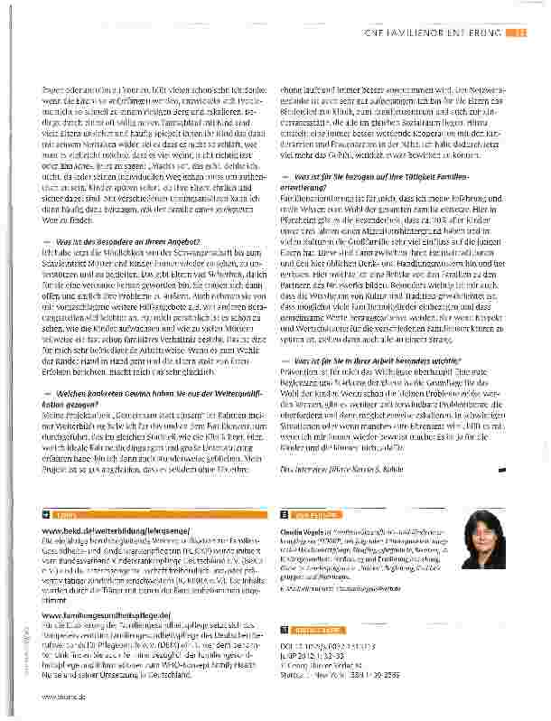Vorschauseite 2: Prävention ist für mich das Wichtigste überhaupt