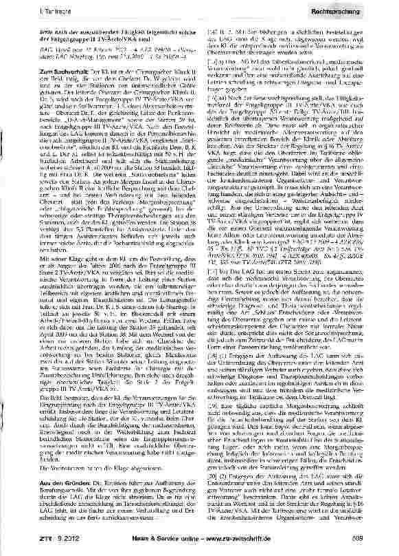 Vorschauseite 2: Eingruppierung als Oberarzt/Oberärztin nach der Entgeltgruppe IM TV-Ärzte/VKATarifvertrag für Ärztinnen und Ärzte an kommunalen Krankenhäusern im Bereich der Vereinigung der kommu…