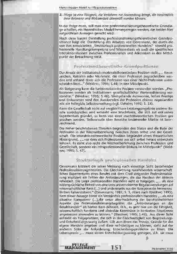 Vorschauseite 3: Modell zur Pflegedokumentation