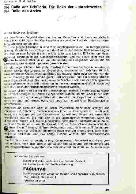 Vorschauseite 1: Die Rolle der Schülerin. Die Rolle der Lehrschwester. Die Rolle des Arztes.