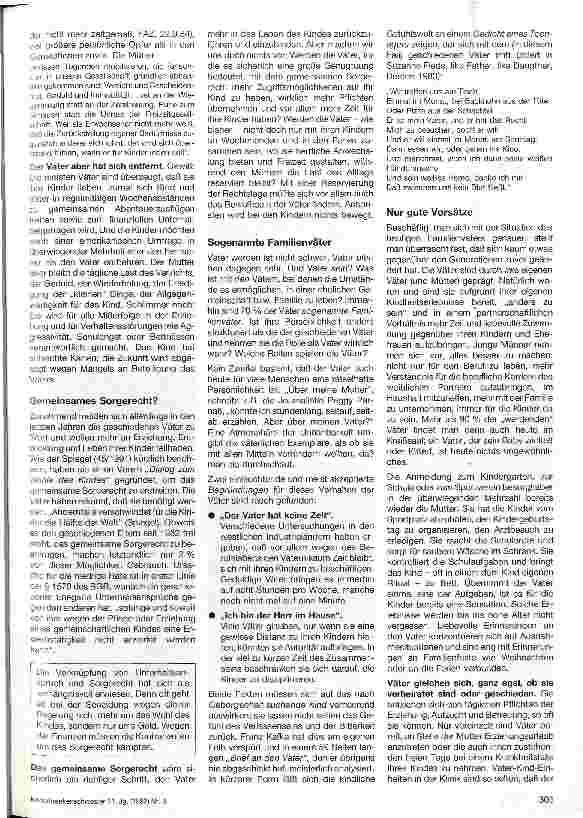 Vorschauseite 2: Die Rolle der Väter