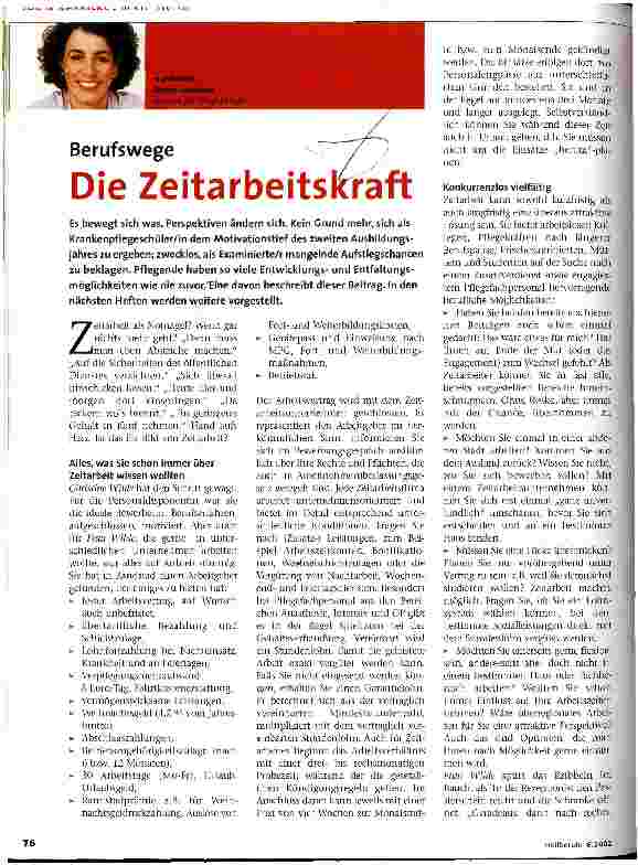 Vorschauseite 1: Die Zeitarbeitskraft