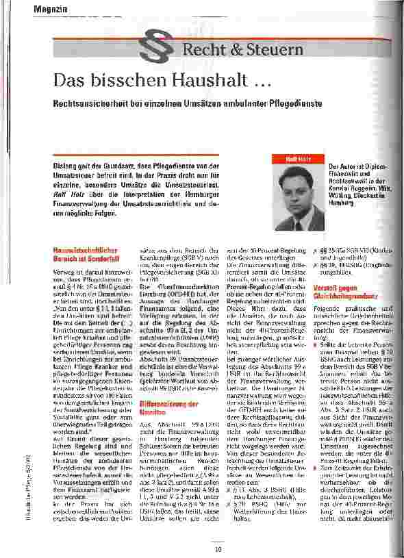 Vorschauseite 1: Das bisschen Haushalt ...