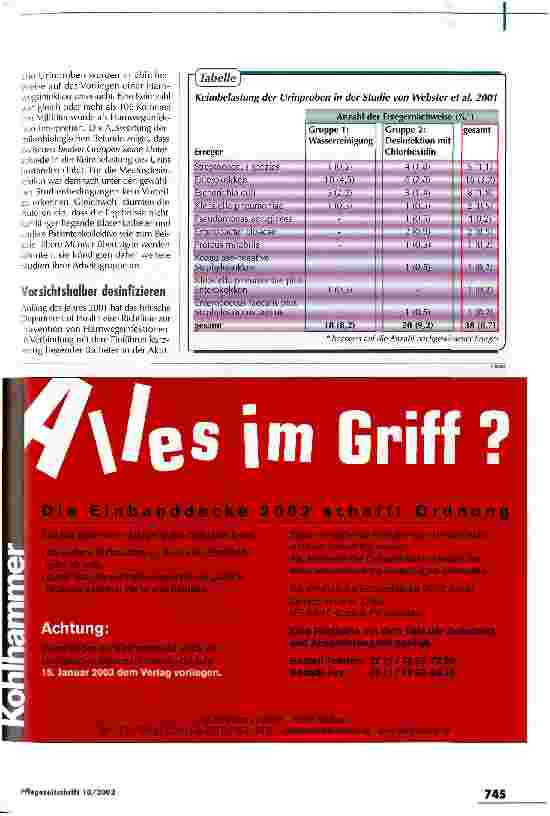 Vorschauseite 2: Im Zweifel für die Desinfektion
