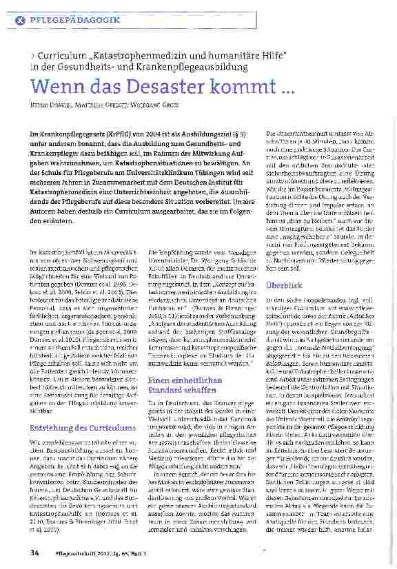Vorschauseite 1: Wenn das Desaster kommt. .