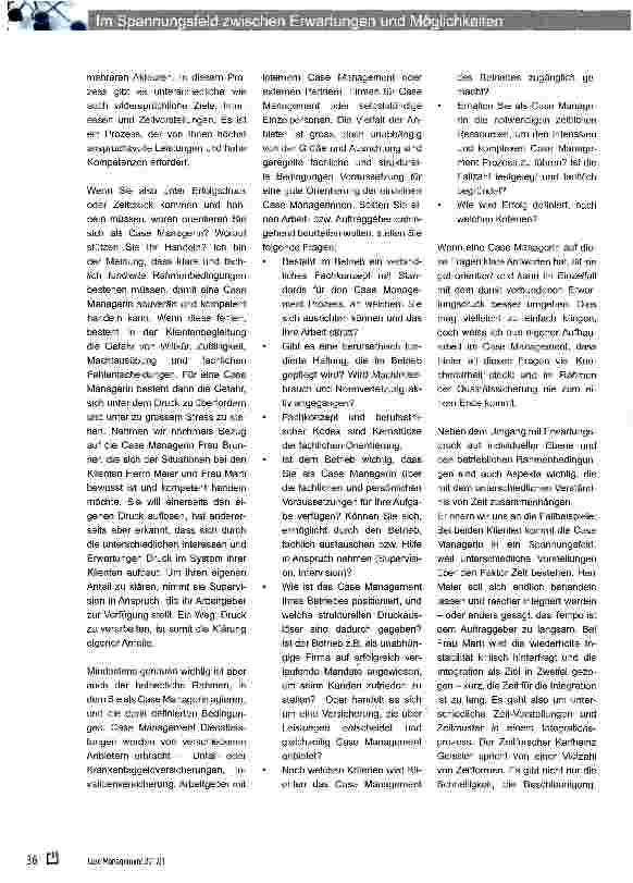 Vorschauseite 3: Im Spannungsfeld zwischen den Erwartungen der Auftraggebenden und den Möglichkeiten der Betroffenen