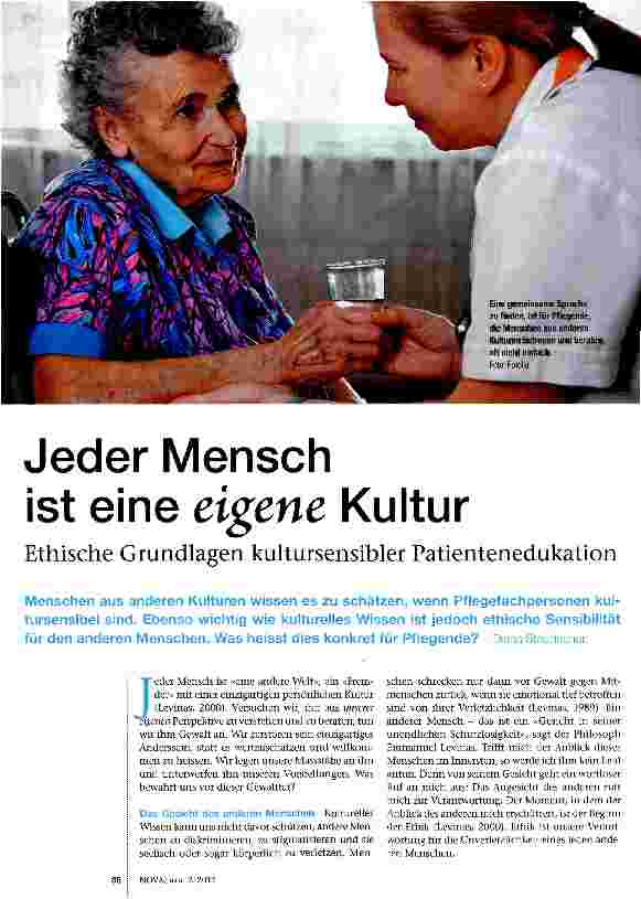 Vorschauseite 1: Jeder Mensch ist eine eigene Kultur