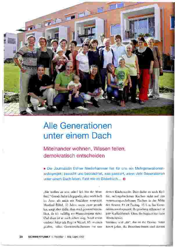 Vorschauseite 1: Alle Generationen unter einem Dach