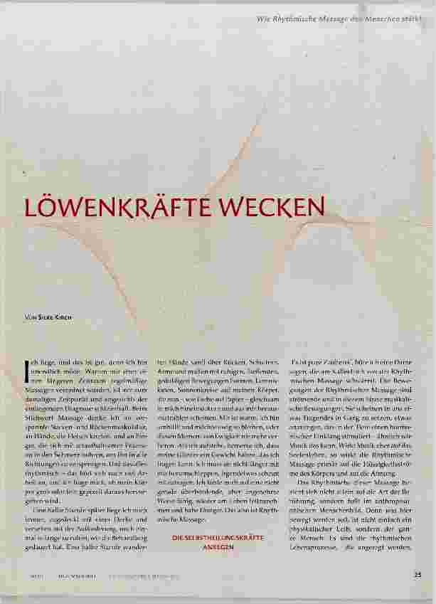 Vorschauseite 2: LÖWEN KRÄFTE WECKEN