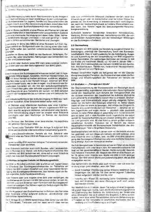 Vorschauseite 3: Neuordnung des Betäubungsmittelrechts