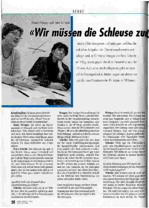 Vorschauseite 1: Wir müssen die Schleuse zum Operationssaal öffnen