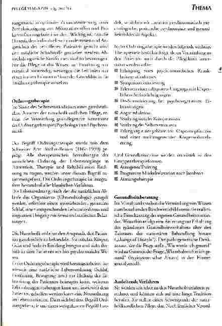 Vorschauseite 5: Perspektiven im Berufsalltag - Naturheilkundliche Pflege - eine Weiterbildung
