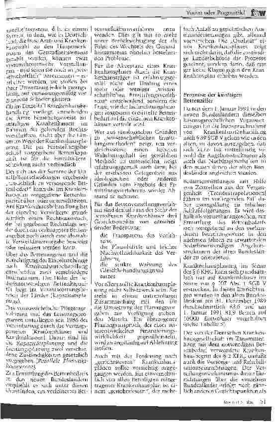 Vorschauseite 4: Vision oder Pragmatik? Krankenhausplanung in den neuen Bundesländern