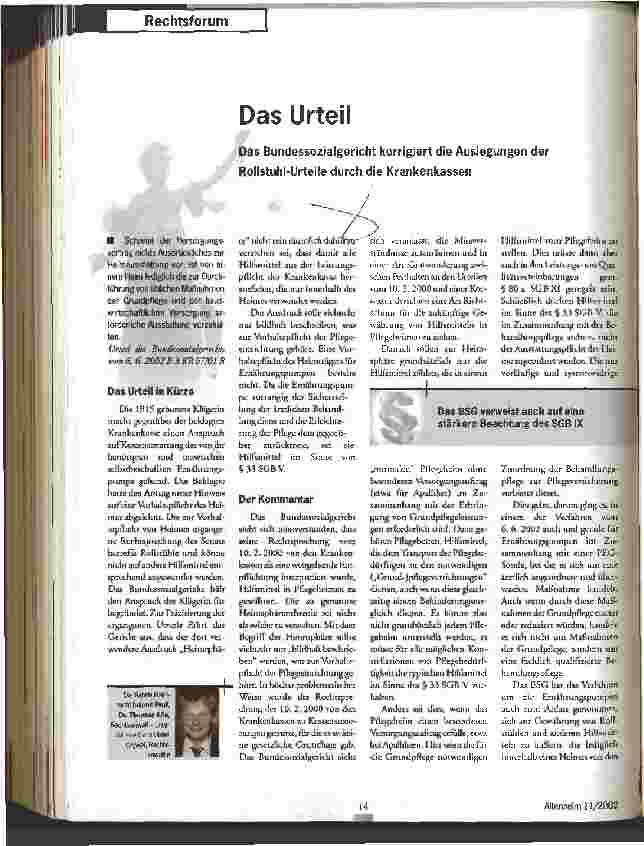 Vorschauseite 1: Das Urteil