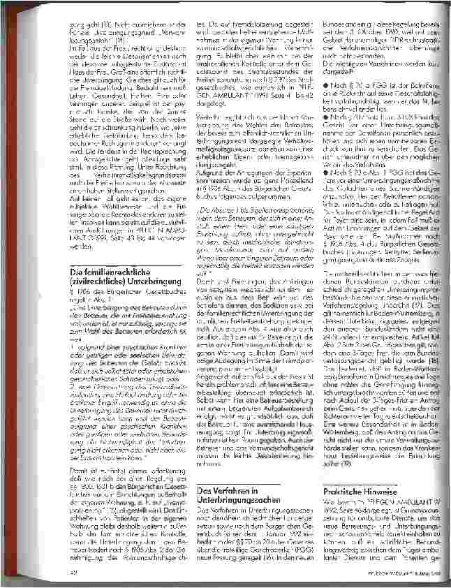 Vorschauseite 2: Das neue Betreuungsund Unterbringungsrecht