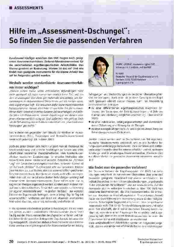Vorschauseite 1: Hilfe im „Assessment-Dschungel : So finden Sie die passenden Verfahren