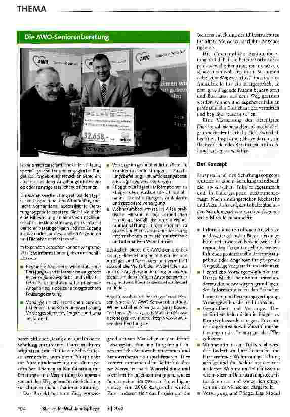 Vorschauseite 2: Ehrenamtliche Seniorenberatung