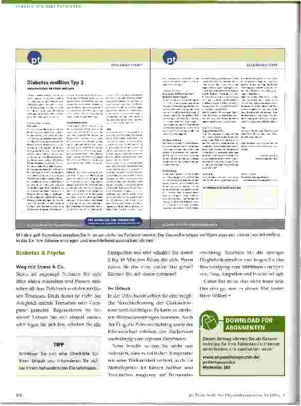 Vorschauseite 3: Diabetes mellitus Typ 2
