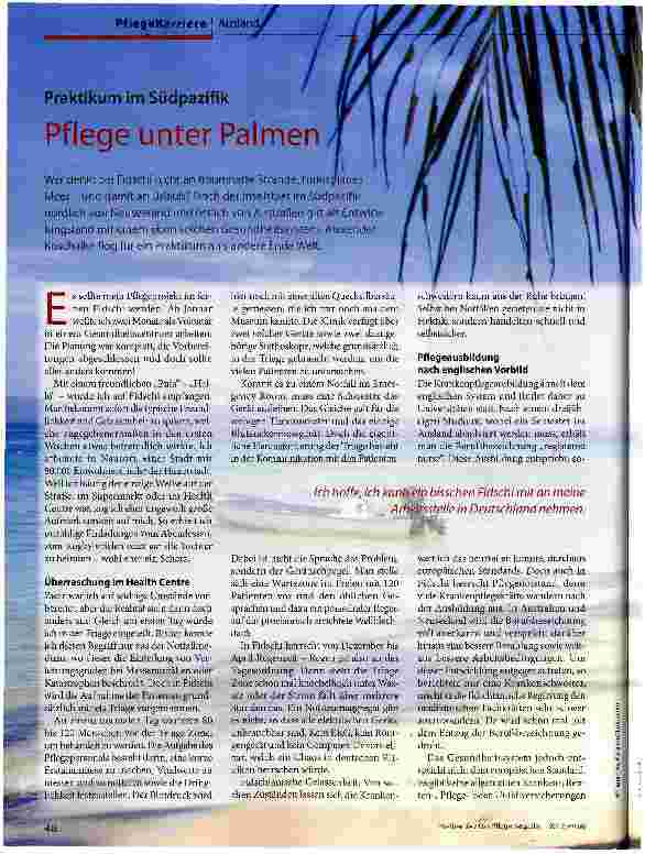 Vorschauseite 1: Pflege unter Palmen