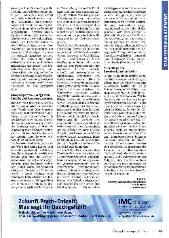 Vorschauseite 3: Gesicht und Kompetenz sind gefragt