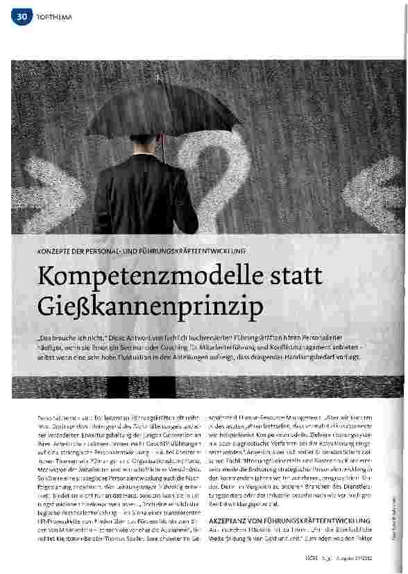 Vorschauseite 1: Kompetenzmodelle statt Gießannenprinzip