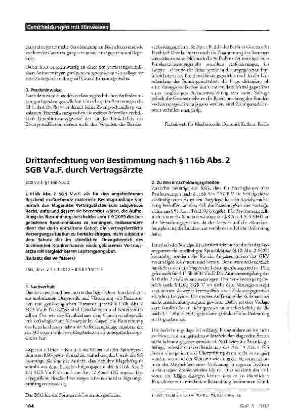 Vorschauseite 2: Betreuungsrecht ermöglicht keine Zwangsmedikation