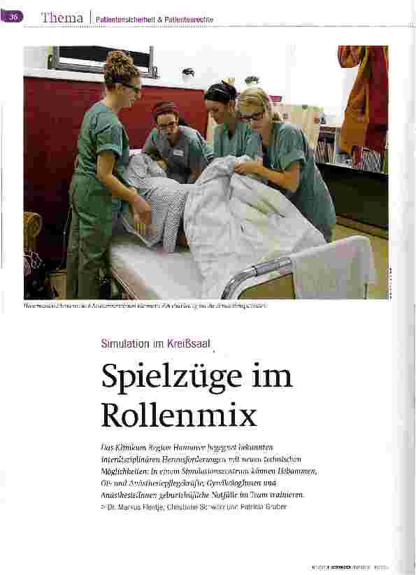Vorschauseite 1: Spielzüge im Rollenmix