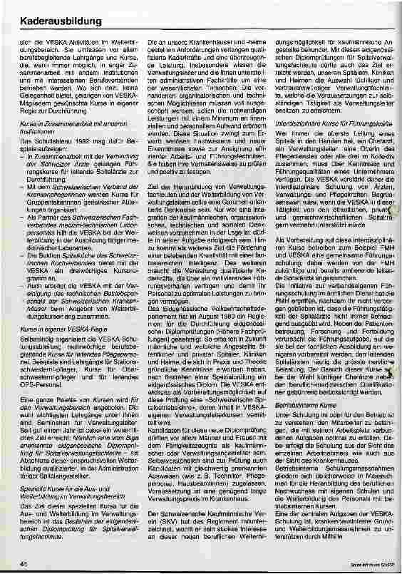 Vorschauseite 3: Kaderschulung bei der VESKA