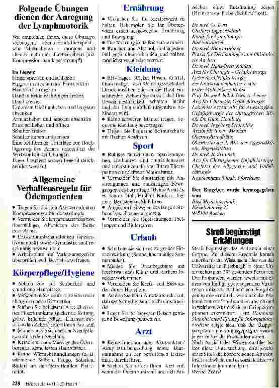 Vorschauseite 3: Ratbeger für Patienten mit Lymphödem