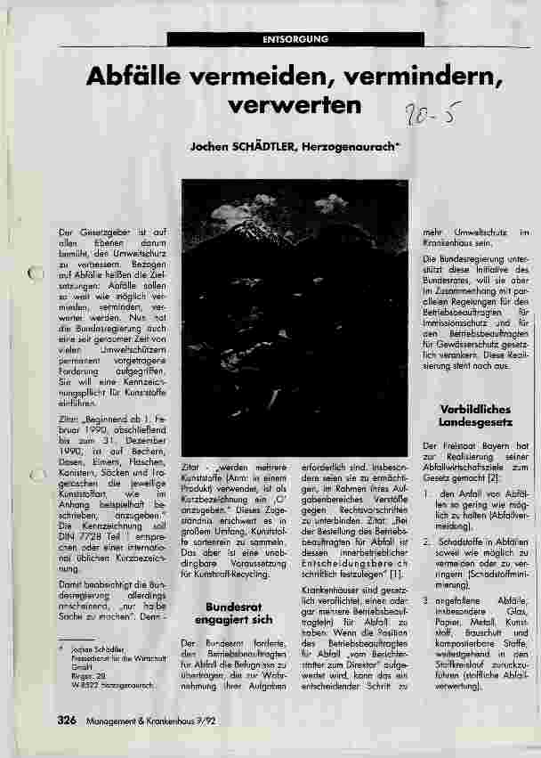 Vorschauseite 1: Abfälle vermeiden, vermindern, verwerten
