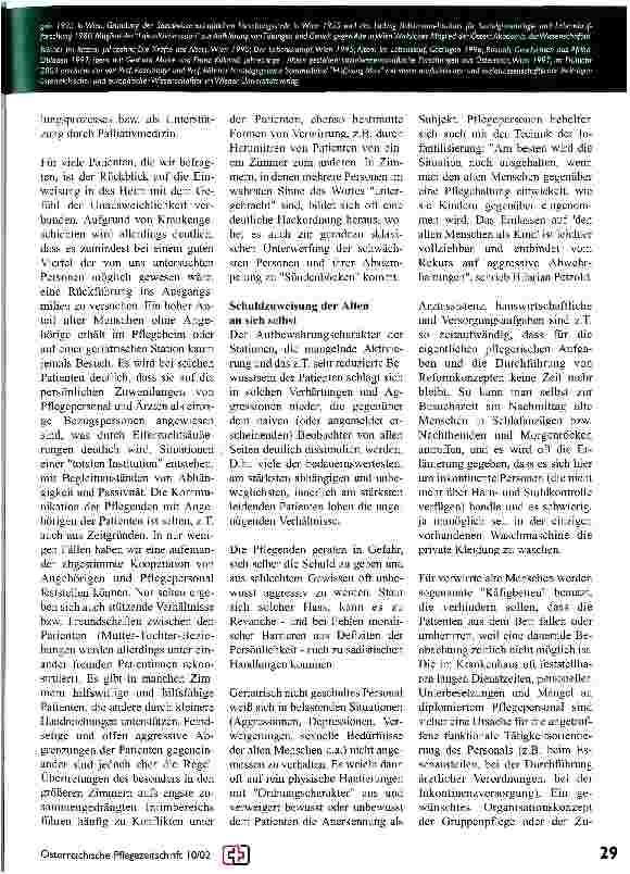 Vorschauseite 2: Gefahren und Freuden in der Pflege von alten Menschen