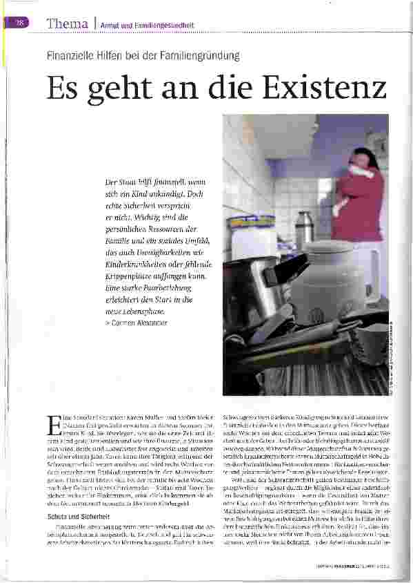 Vorschauseite 1: Es geht an die Existenz