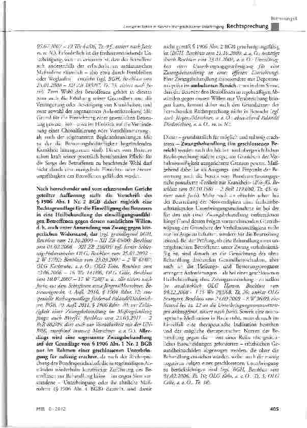 Vorschauseite 4: Zwangsmedikation im Rahmen einer geschlossenen Unterbringung
