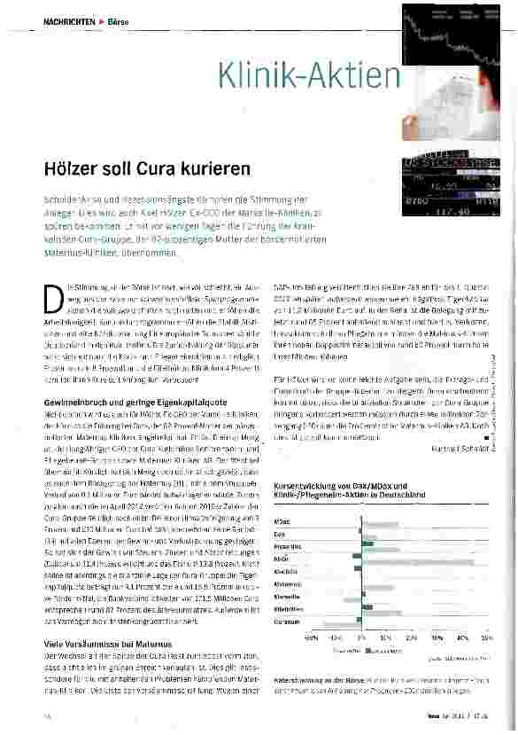 Vorschauseite 1: Hölzer soll Cura kurieren
