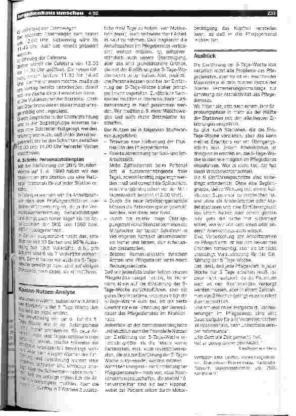 Vorschauseite 6: 5-Tage-Woche: Attraktion für das Pflegepersonal