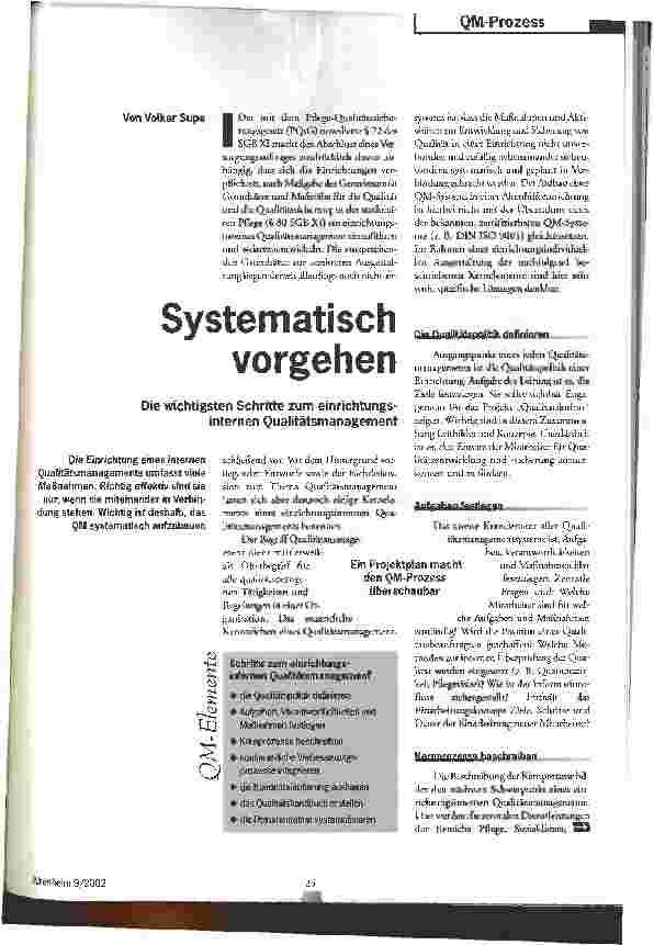 Vorschauseite 1: Systematisch vorgehen