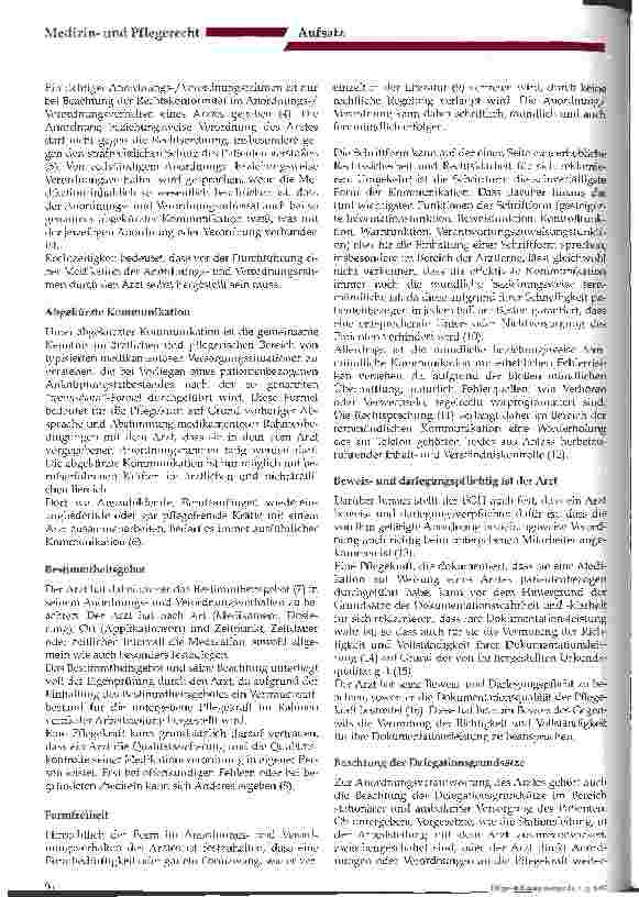Vorschauseite 2: Die Pflege und die Medikation des Patienten