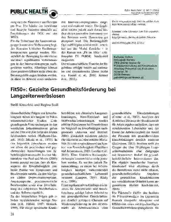 Vorschauseite 3: Entwicklung einer innovativen Beratungshilfe - OptimaHl 60plus