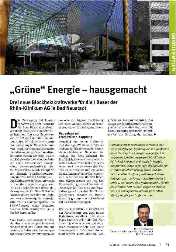 Vorschauseite 1: „Grüne Energie - hausgemacht