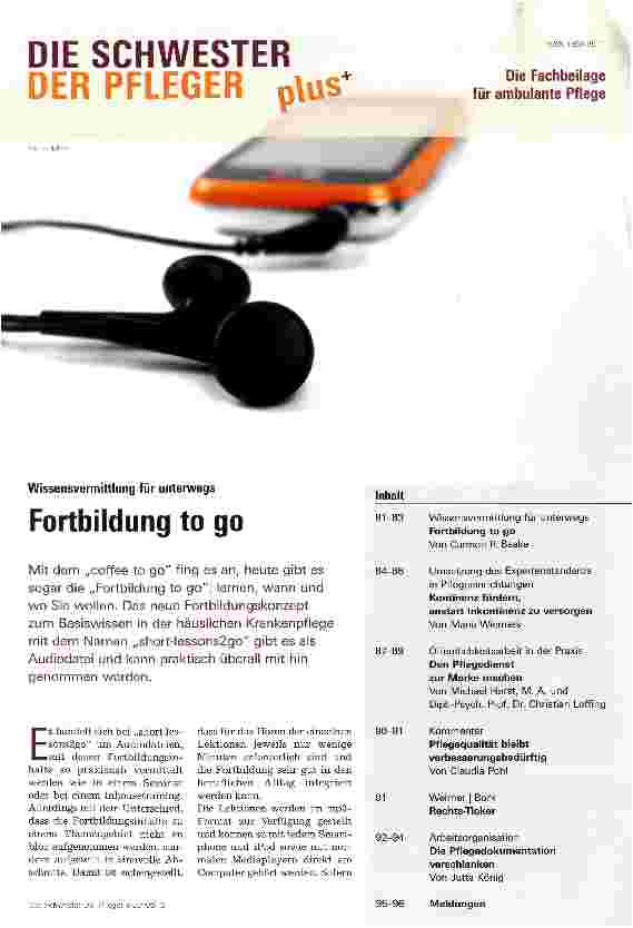 Vorschauseite 1: Fortbildung to go