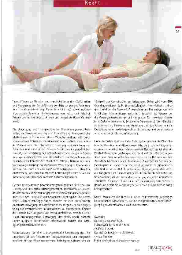 Vorschauseite 2: Ausübung von Heilkunde im Wundmanagement