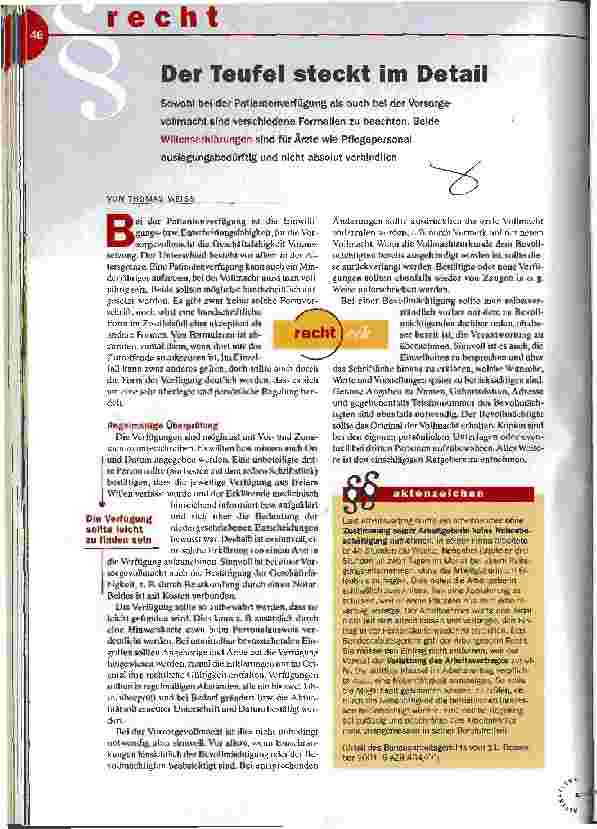 Vorschauseite 1: Der Teufel steckt im Detail