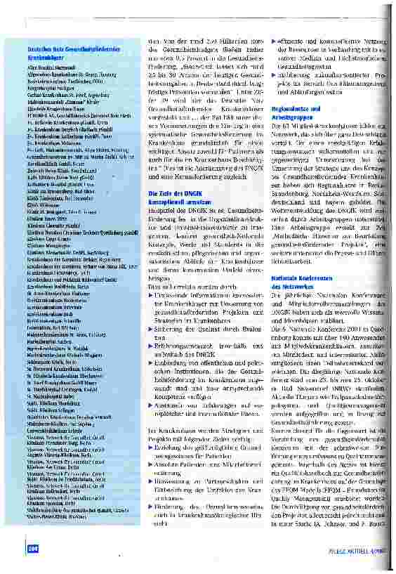 Vorschauseite 3: Gesundheitsfördernde Krankenhäuser