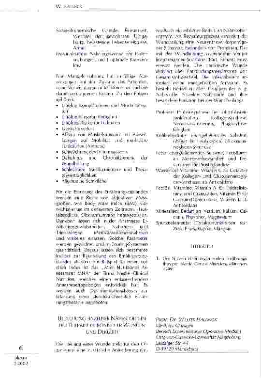 Vorschauseite 2: Bedeutung des Ernährungsstatus für die Dekubitustherapie