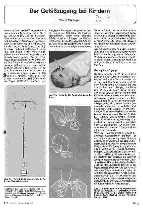 Vorschauseite 1: Der Gefäßzugang bei Kindern