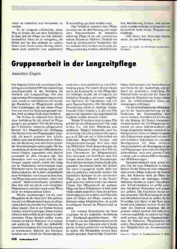 Vorschauseite 2: Öffentlichkeitsarbeit für die Pflege