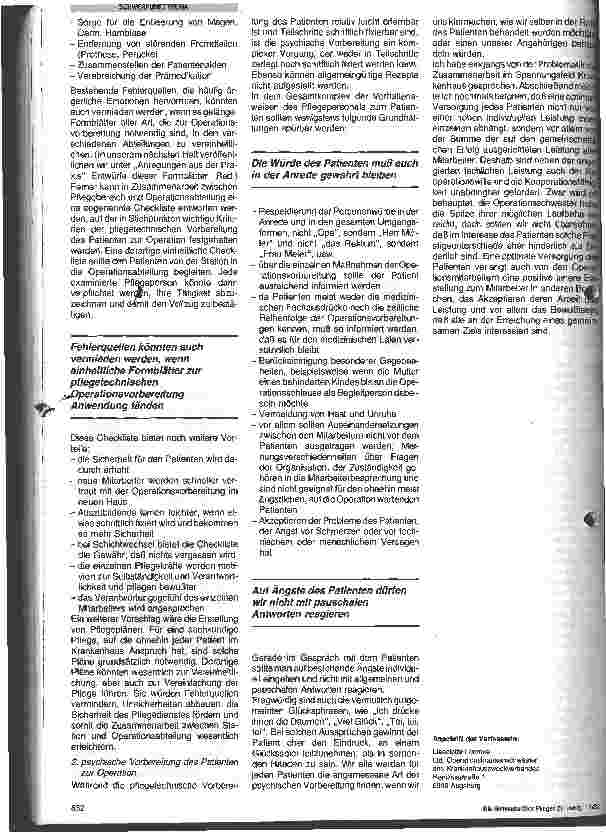 Vorschauseite 3: Wege zu guter Zusammenarbeit zwischen Station und Operationsabteilung