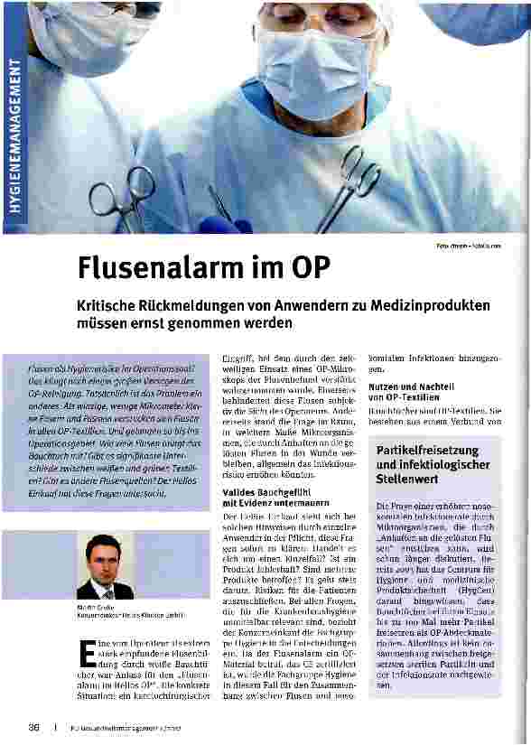Vorschauseite 1: Flusenalarm im OP