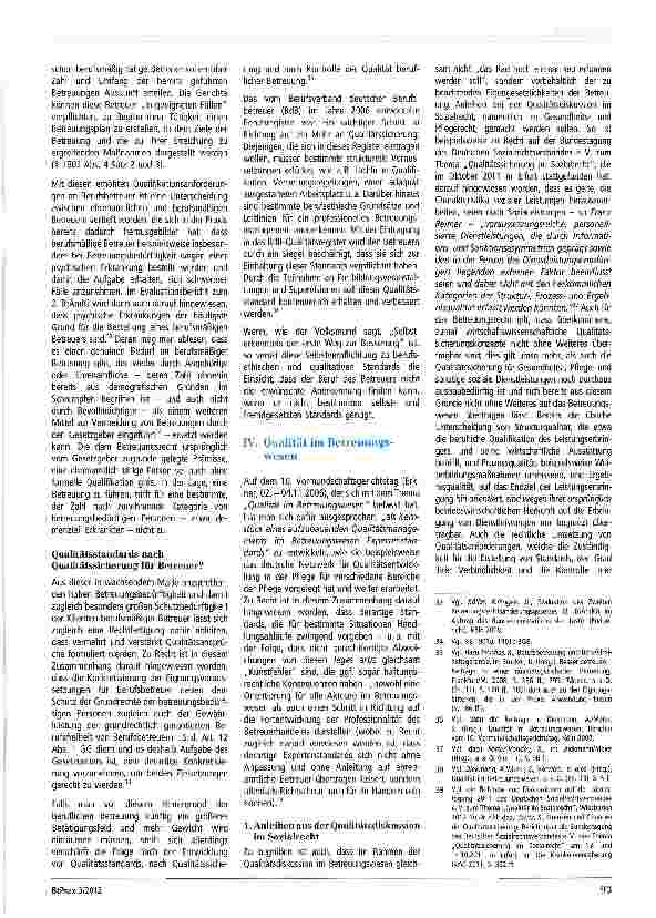 Vorschauseite 5: Professionalisierung und Qualitätssicherung als Bausteine einer verbesserten Betreuungsinfrastruktur